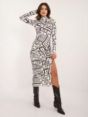 Dámské šaty LAKERTA LK-SK-509771-1.09 WHITE-BLACK