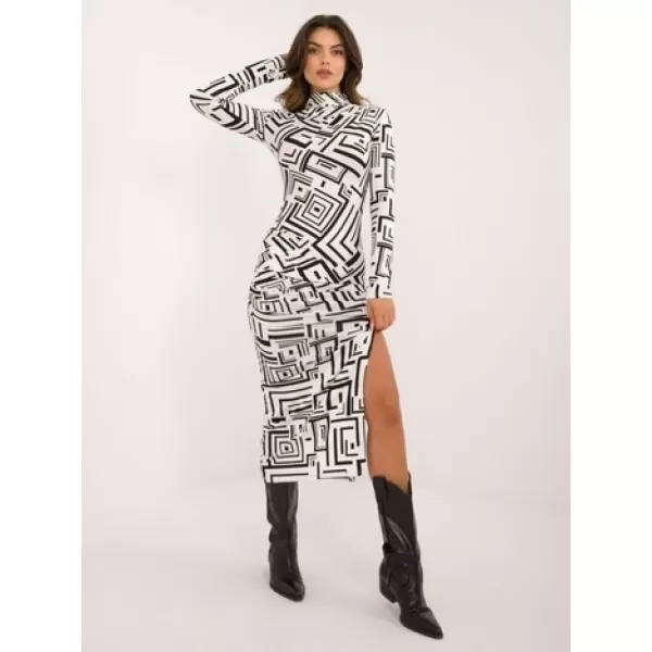  Dámské šaty LAKERTA LK-SK-509771-1.09 WHITE-BLACK 