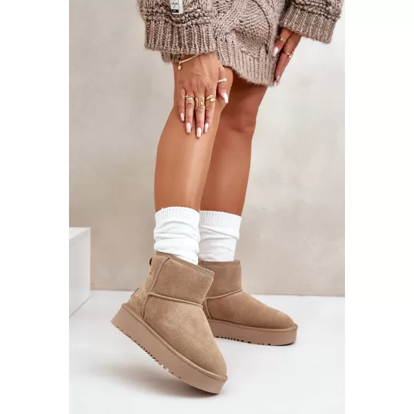  Dámské sněhule BOTO NN605 KHAKI 
