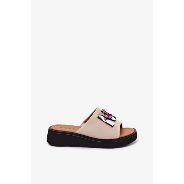  Dámské pantofle VINCEZA 66942 BEIGE 