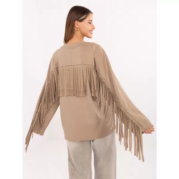  Dámská halenka FACTORY PRICE IT-BZ-21695.10 DARK BEIGE 