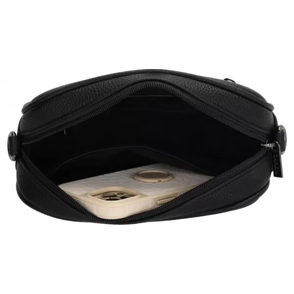  Crossbody taška Charm London Mulberry street W01597 Black BLACK 