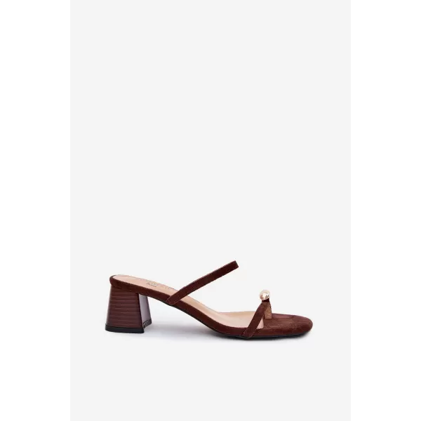  Dámské pantofle BOTO 22-391 BROWN 