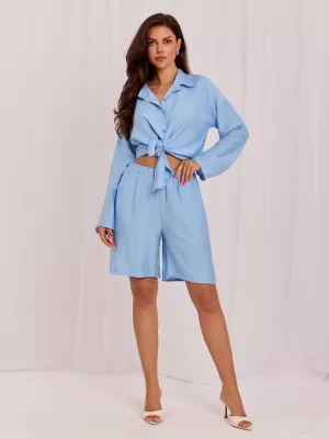 Dámský komplet RUE PARIS IT-KMPL-10365.04 LIGHT BLUE