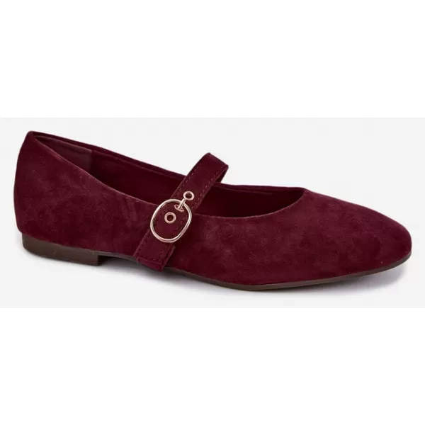  Dámské baleríny BOTO 9797 BURGUNDY 
