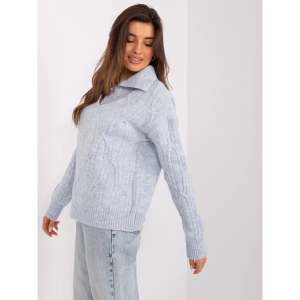  Dámský svetr WOOL FASHION ITALIA AT-SW-2349-2.27 BLUE 