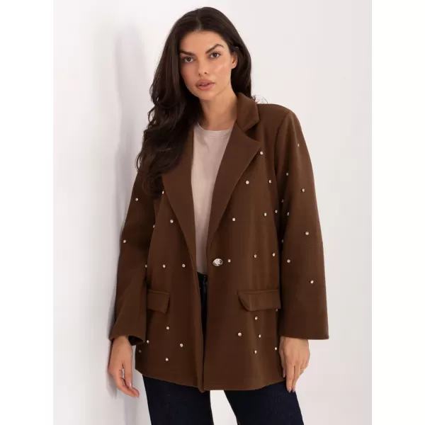  Dámské sako ITALY MODA IT-MA-18365.97 BROWN 
