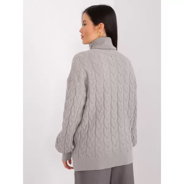  Dámský svetr WOOL FASHION ITALIA AT-SW-2348.88 GRAY 