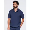 Pánská košile OMBRE OM-SHSS-0220 NAVY BLUE