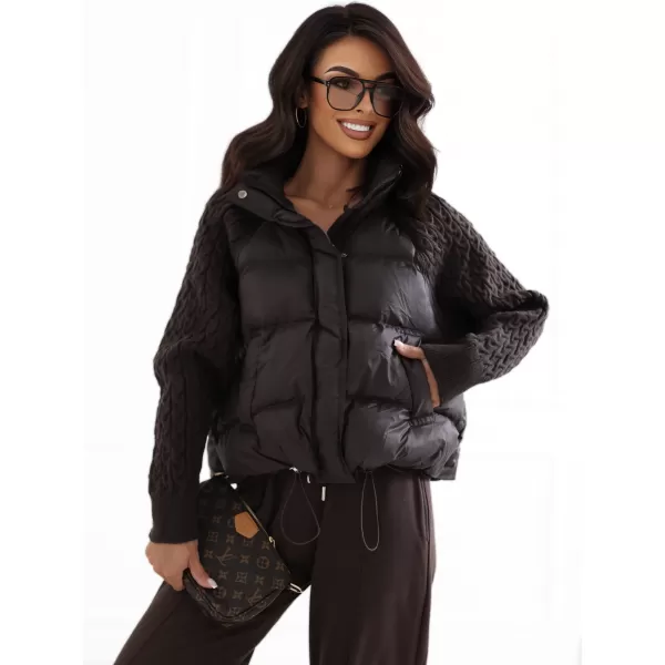  Dámská bunda FACTORY PRICE MBM-KR-0508.00P DARK BROWN 