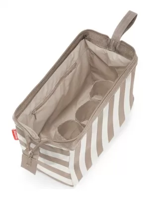 Kosmetická taška Reisenthel Travelcosmetic Summerstripes coffee SUMMERSTRIPES COFFEE