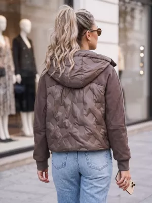 Dámská bunda DSTREET HNĚDÁ