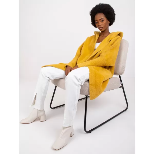  Dámský kabát FACTORY PRICE MBM-PL-1518.95P DARK YELLOW 