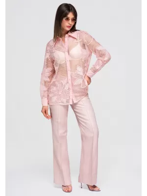 Dámská košile LARICA OW-SH-E0048 PINK