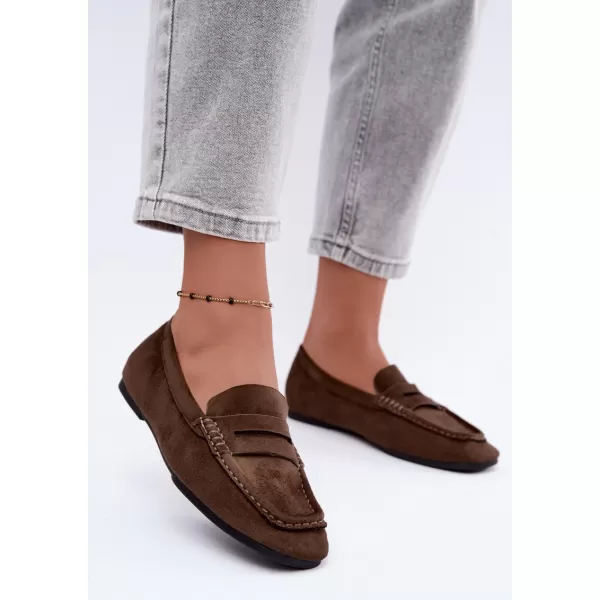  Dámské mokasíny BOTO D-307 DARK BEIGE 
