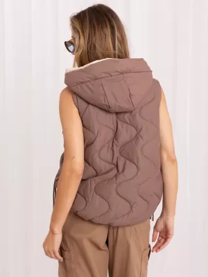 Dámská vesta FACTORY PRICE MBM-KZ-2302.27 BROWN