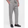 Pánské kalhoty OMBRE OM-PACP-0315 BROWN MELANGE