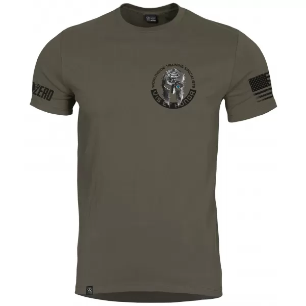  Pánské triko PENTAGON AGERON VIS ET HONOR K09012-VH GREEN 