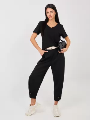 Dámské tričko RUE PARIS RV-TS-A1095.33 BLACK