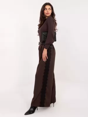 Dámská halenka RUE PARIS RV-BZ-5223.15 DARK BROWN