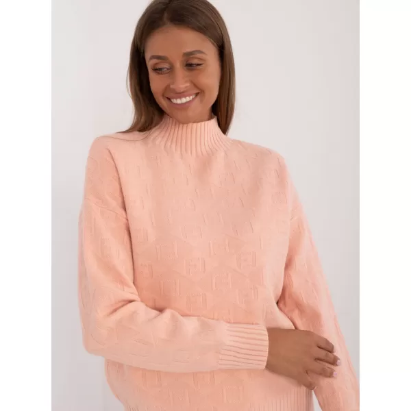  Dámský svetr WOOL FASHION ITALIA AT-SW-2339.54 PEACH AMBER 