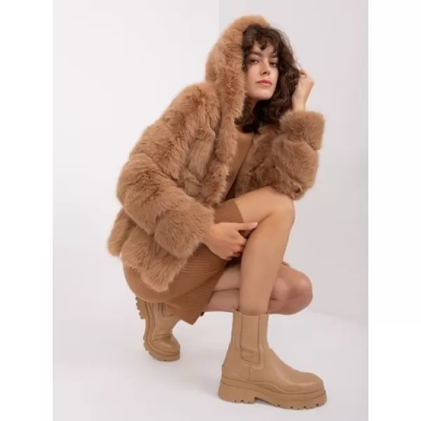  Dámská bunda WOOL FASHION ITALIA AT-KR-2386.00P CAMEL 