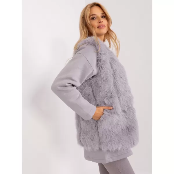  Dámská vesta WOOL FASHION ITALIA AT-KZ-2368.00P GRAY 