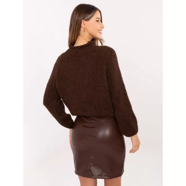  Dámská sukně RUE PARIS IT-SD-FL3019.83 DARK BROWN 