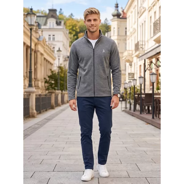  Pánská fleece mikina ALTISPORT ALM002852 ČERNÝ MELÍR 