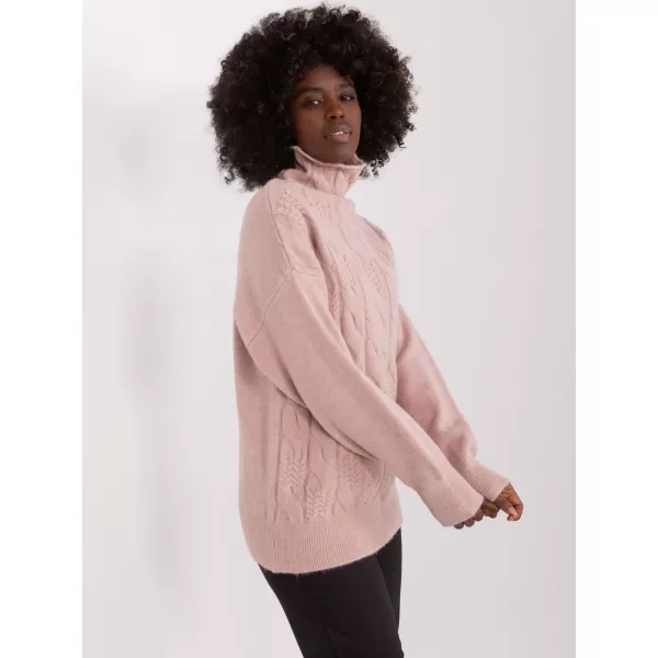  Dámský svetr WOOL FASHION ITALIA AT-SW-23401.97P DARK PINK 