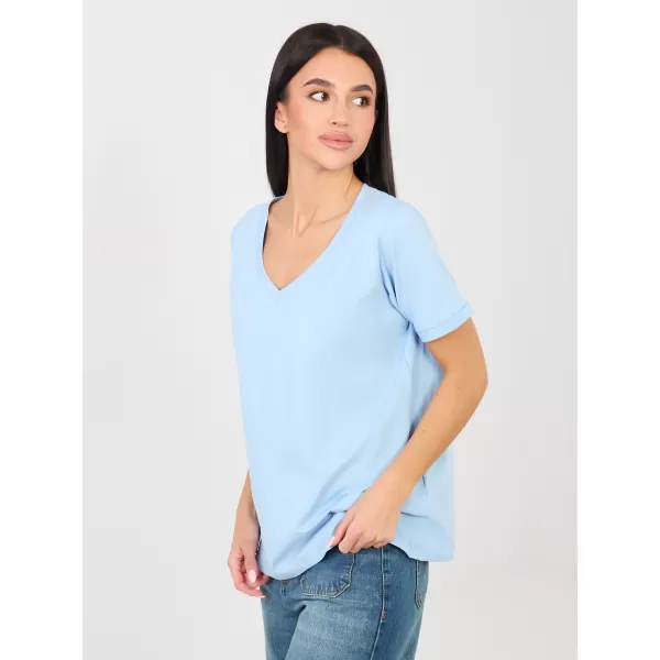  Dámské tričko RUE PARIS RV-TS-A1094.45 LIGHT BLUE 