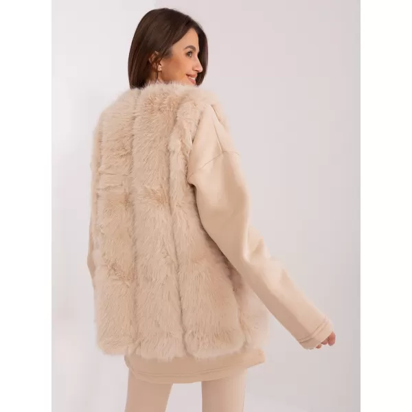  Dámská vesta WOOL FASHION ITALIA AT-KZ-2368.00P BEIGE 