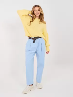 Dámské kalhoty ITALY MODA MI-SP-2690.00 LIGHT BLUE