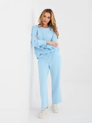 Dámská tepláková souprava ITALY MODA IT-KMPL-10015.33 LIGHT BLUE