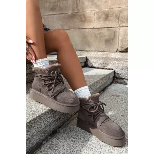  Dámské boty BIG STAR SHOES UU274315 BROWN/BEIGE SHADOWS 
