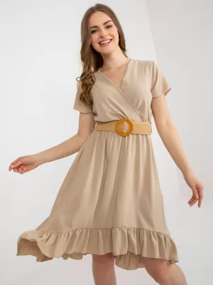 Dámské šaty ITALY MODA DHJ-SK-8358.19 BEIGE