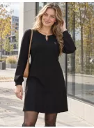 Dámské mikinové šaty ALTISPORT ILARIA ČERNÁ