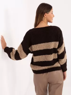 Dámský svetr ITALY MODA MI-SW-WK3031.22 DARK BROWN