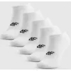Dětské ponožky 4F 4FJWMM00USOCM581 5 PÁRŮ WHITE