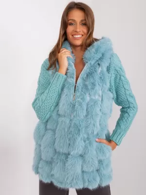 Dámská vesta WOOL FASHION ITALIA AT-KZ-2379.96P MINT