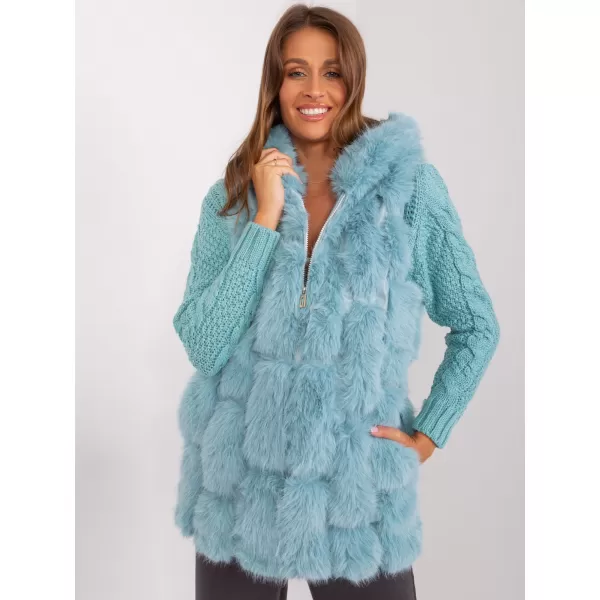  Dámská vesta WOOL FASHION ITALIA AT-KZ-2379.96P MINT 