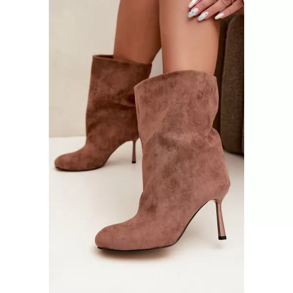  Dámské kotníkové boty BOTO CLS-653 MOCHA 
