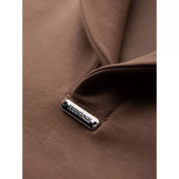  Pánská mikina OMBRE OM-SSNZ-0262 BROWN 