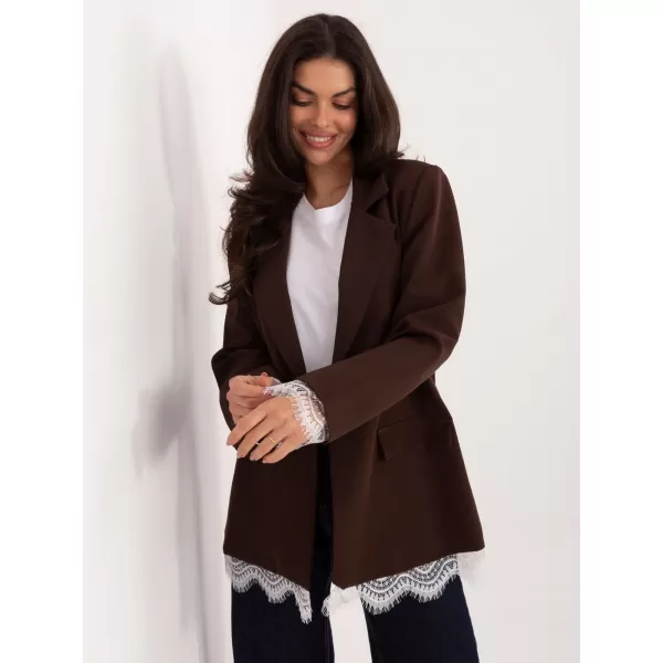  Dámská bunda ITALY MODA IT-MA-FL9916.02P DARK BROWN 