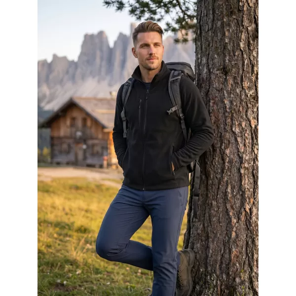  Pánská micro fleece mikina MALFINI FACTOR 852 ČERNÁ 