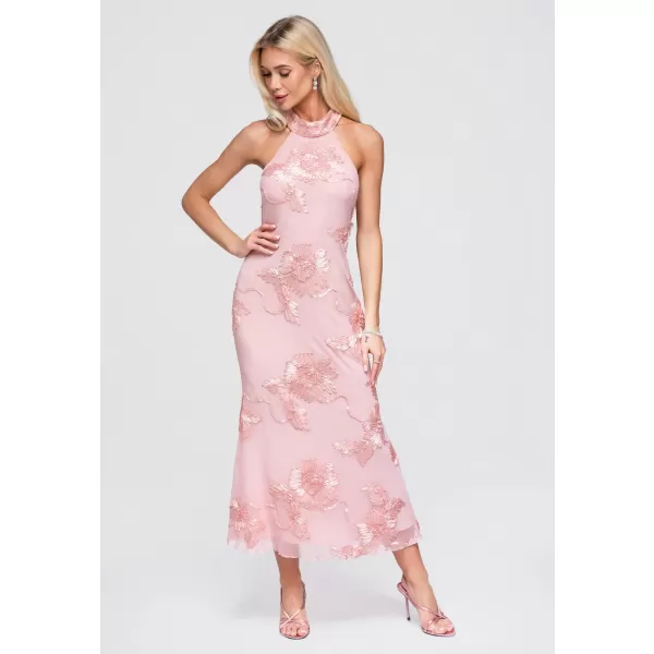  Dámské šaty LARICA LA-OM-DLR378 PINK 