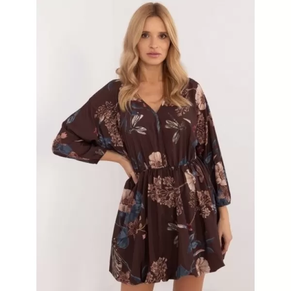  Dámské šaty ITALY MODA DHJ-SK-19861-3.11 BROWN 