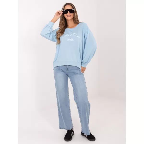  Dámská mikina RUE PARIS RV-BL-A1220.11 LIGHT BLUE 