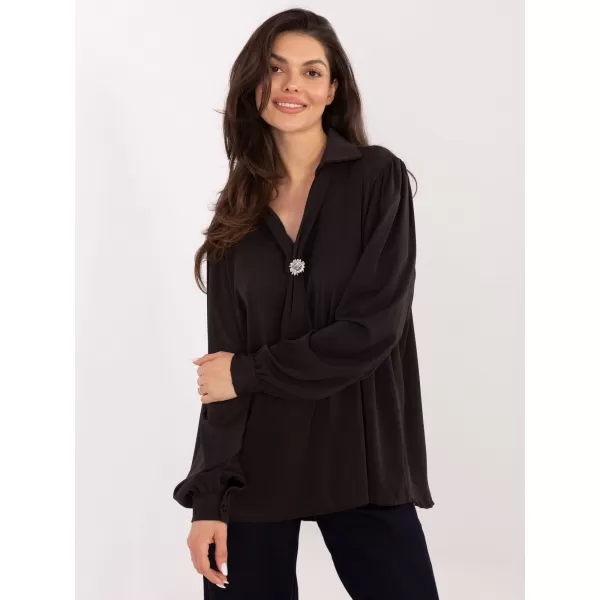  Dámská halenka FACTORY PRICE IT-BZ-28913.17 DARK BROWN 