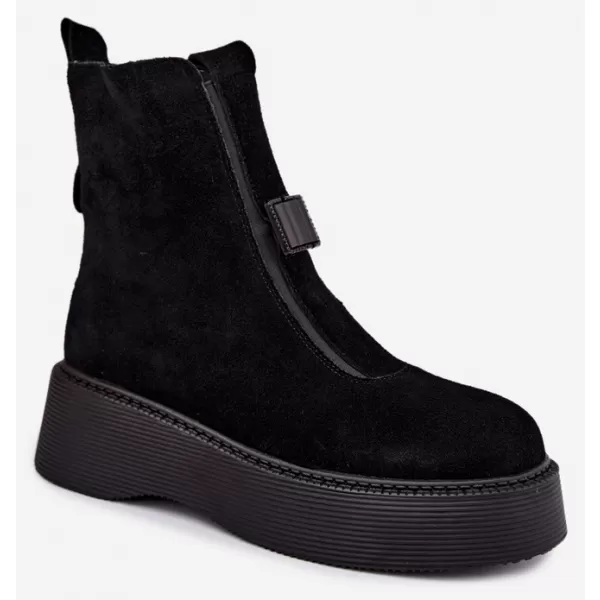 Dámské kotníkové boty D&A CR62-3448 BLACK 
